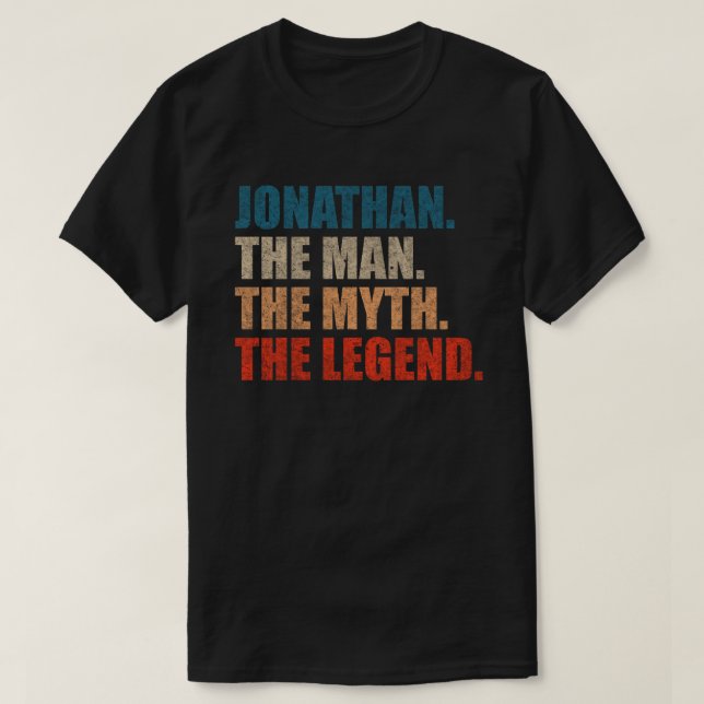 Camiseta Jonathan O Homem O Mito A Lenda (Frente do Design)