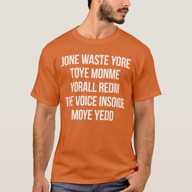 CAMISETA JONE DESPERDIÇOU TODA A SUA VOZ INS (Frente)
