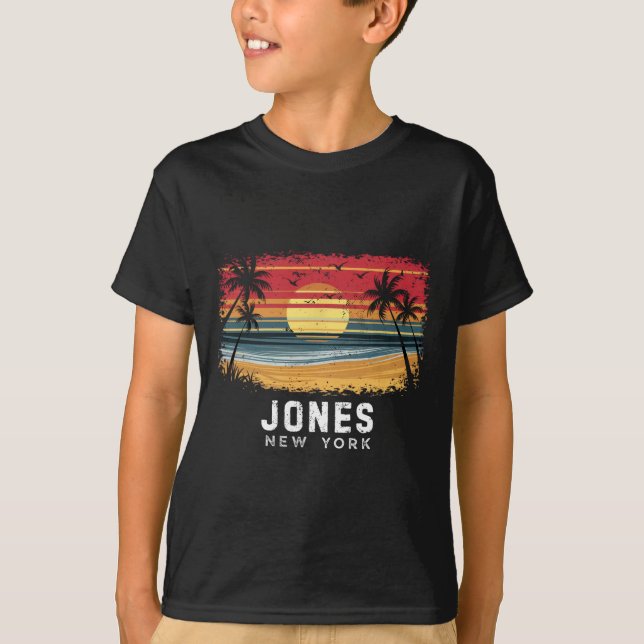 Camiseta Jones Beach New York Surfboard Beach  (Frente)