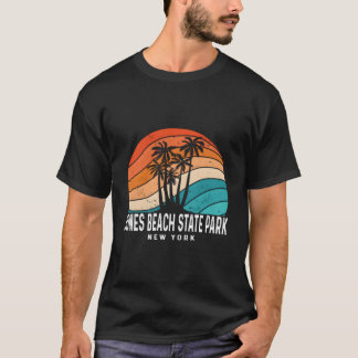 Camiseta Jones Beach State Park New York Palm Tree Beach