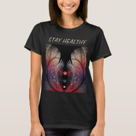 Camiseta Jonglage Abstrato Modern Fantasy Fractal Art Text