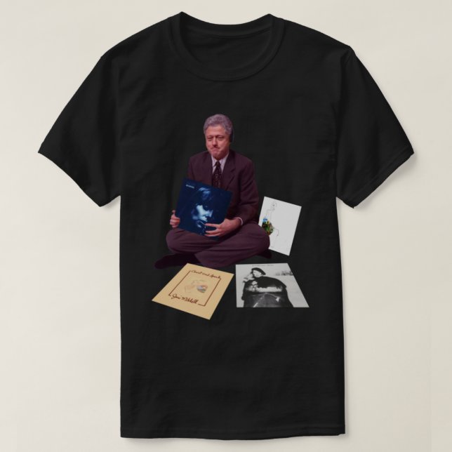 Camiseta Joni Mitchell Joni Mitchell Swag Coleção de Álbum (Frente do Design)