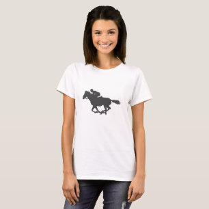 Camiseta Jóquei em cavalos de Silhuette - Escolher cor de 