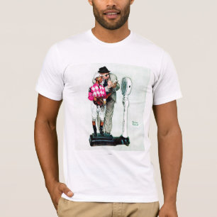 Camiseta Jóquei que pesa dentro por Norman Rockwell