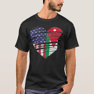 Camiseta Jordan American Grown Heart USA Mês do Patrimônio