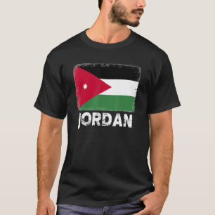 Camiseta Jordan Flag Support Jordanian Pessoas Women Men