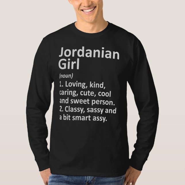 Camiseta Jordania Girl Jordan Funny Country Home Roots De (Frente)