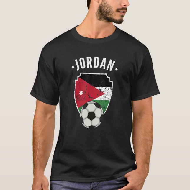 Camiseta Jordão Futebol Jordan Bandeira Orgulho Jordaniano (Frente)