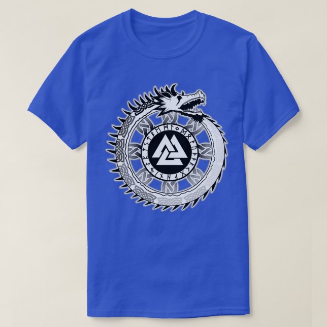 Camiseta Jormungandr Valknut Variant I (Frente do Design)
