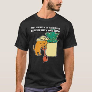 Camiseta Jornada da Citação do Jardineiro de Gatos Plantand