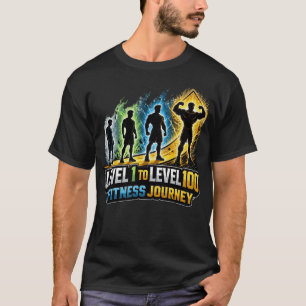 Camiseta Jornada de condicionamento físico do Nível 1 ao Ní