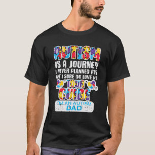 Camiseta Jornada de Mens Autism Nunca Planejada Guia Turíst