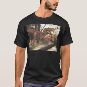 Camiseta Jornada Jurássica: Dinossauro em seu Habitat Natur