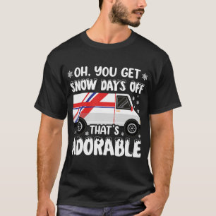 Camiseta Jornadas de Neve Fora do Escritório de Trabalho Po