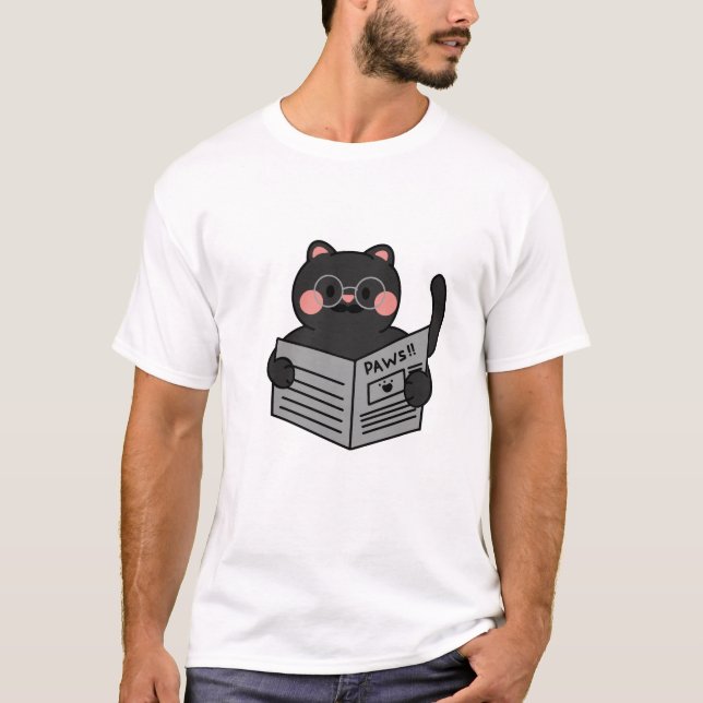 Camiseta Jornais quebrando notícias Black Cat - remessa gra (Frente)