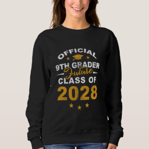 Camiseta Jornal 9.º Grau Futuro Classe De 2028 Primeiro Dia