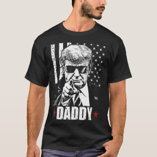 Camiseta Jornal Oficial 2025 Trump Pai Oficial 2025 Trump D