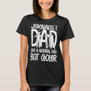 Camiseta Jornalista Escrevendo Jornalismo Repórter de Mídia