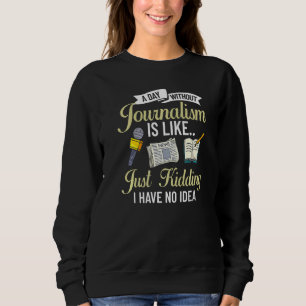 Camiseta Jornalista Escrevendo Jornalismo Repórter Mídia No