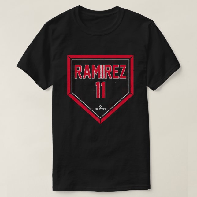 Camiseta Jose Ramirez Home Plate Gameday Jose Ramirez Cleve (Frente do Design)
