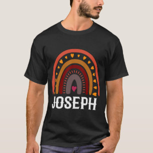 Camiseta Joseph Colorful Rainbow homem rapaz ideia do nome 