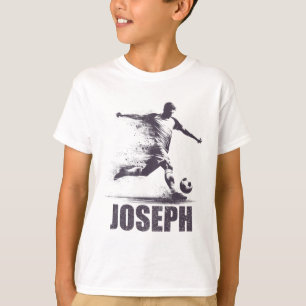 Camiseta Joseph Futebol Meninos Nome Personalizado Joseph