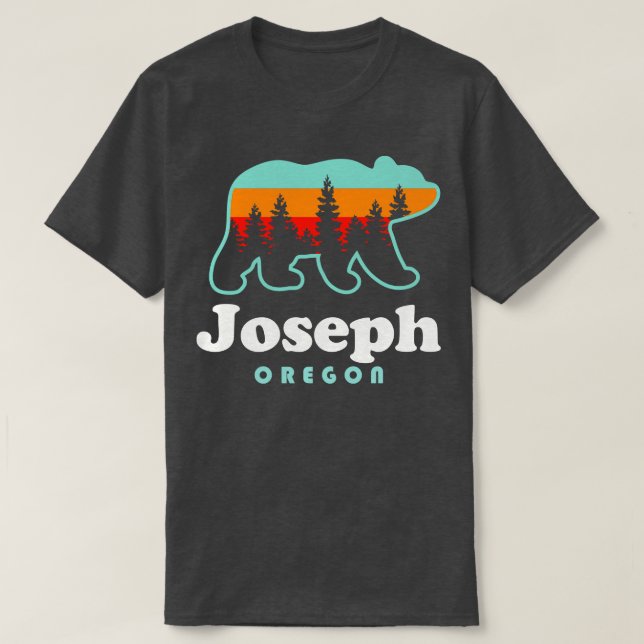 Camiseta Joseph Oregon Vacation Bear (Frente do Design)