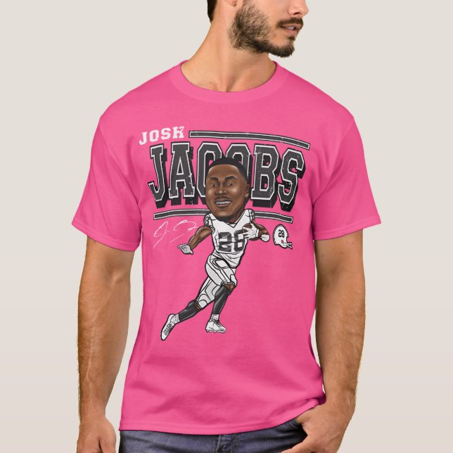 Camiseta Josh Jacobs Cartoon (Frente)