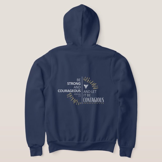 Camiseta Joshua 1.9 Arranjo de Hoodie Masculino (Postura das costas)