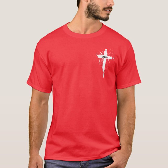 Camiseta Joshua 1:9 Forte e Corajoso (Frente)