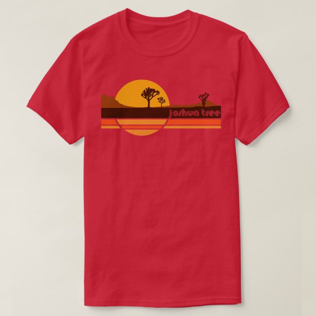 Camiseta Joshua Tree 70s Estilo Torístico Souvenir (Frente do Design)