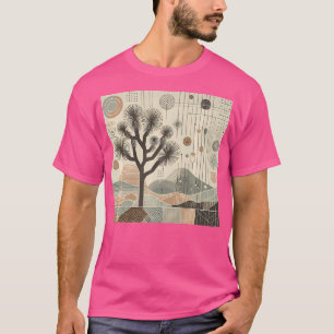 Camiseta Joshua Tree National Park Line Art Vintage Hiking
