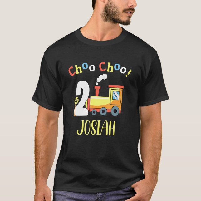 Camiseta Josiah Choo Choo Dois segundos aniversários de tre (Frente)