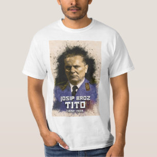 Camiseta Josip Broz Tito 1892 - 1980 SFRJ Cor Retrato