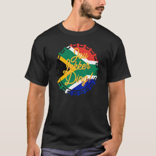 Camiseta Jou Lekker Ding Bottle Boné Afrikaans Sul-Africano