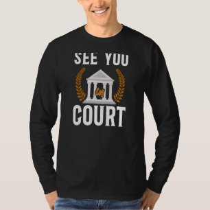 Camiseta Jovem Advogado De Direito Vê-Lo No Tribunal