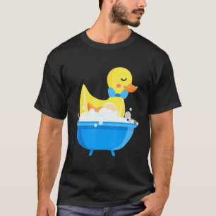 Camiseta Jovem Bath Duck Yellow Duck Rubber Duck Soap Bubbb