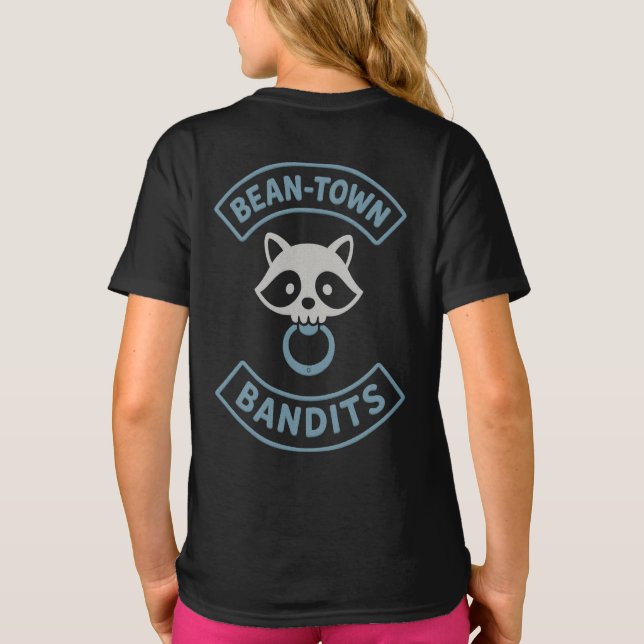 Camiseta jovem Bean-Town Bandits - Azul (Verso)