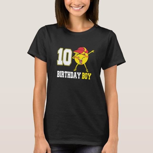 Camiseta Jovem Bebida Softball 10º Aniversário (Frente)
