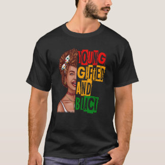 Camiseta Jovem Black Girl Magic e Melanin Black Histor
