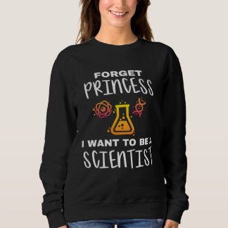 Camiseta Jovem Cientista Esqueça Princesa Eu Quero Ser Uma 