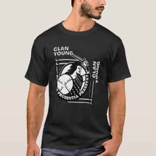 Camiseta Jovem Clan Gaelic Motto Swordsman