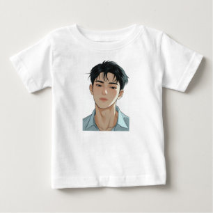 Camiseta Jovem com roupas leves