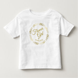 Camiseta Jovem criança filigrana Dourado laçado do