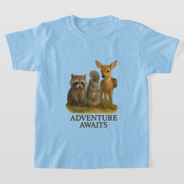 Camiseta Jovem Critério Clube Tee #1 - "Aventura Aguarda" (Postura )