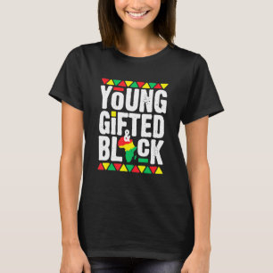 Camiseta Jovem Dashiki Preto Orgulho Africano Mês da Histór