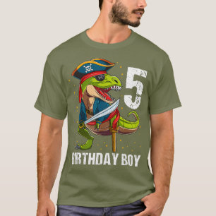 Camiseta Jovem Dinossauro Pirata 5