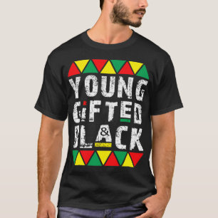 Camiseta jovem dotado e negro