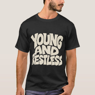 Camiseta Jovem e Inquieto Tipografia Negrita