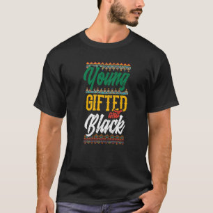 Camiseta Jovem E Negro Orgulhoso Patrimônio Africano Americ